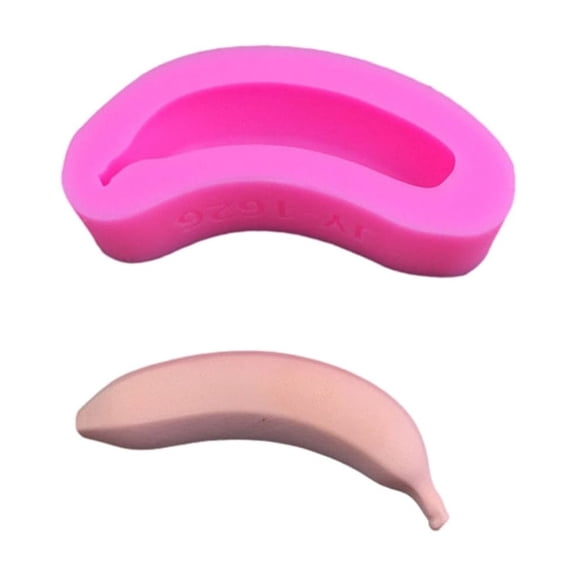 WINDLAND 3D Banana Shaped Resins Molds Fondants Silicone Molds DIY Cake Pastries Bakings Molds