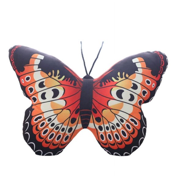 WINDLAND 3D Butterfly Throw Pillow Soft Plush Stuffed Cushion Sleep Accompany Colorful