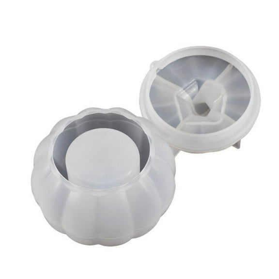 WINDLAND 3D Pumpkin Jar Resin Mold Storgae Box with Lid Silicone Molds Storage Container