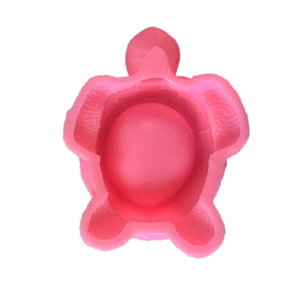 WINDLAND 3D Tortoises Silicone Candle Cup Molds Epoxy Resin Molds for Flower Planter