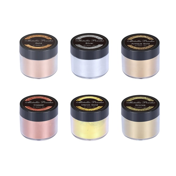 WINDLAND 4 Colours Metallic Powder Pigment Multi-Purpose Mica Cosmetic Safe Body Nail Art