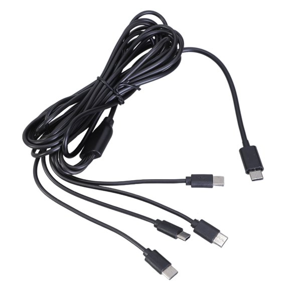 WINDLAND Compact 4 In 1 USB C Charging Cord Splitter Adapter Cable Support 5V Charging