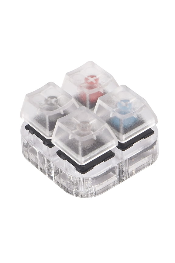 4 for Key Caps Testing Tool Cherry MX Switches Keyboard Tester Kit Clear Keycaps Sampler PCB Mechanical Keyboard