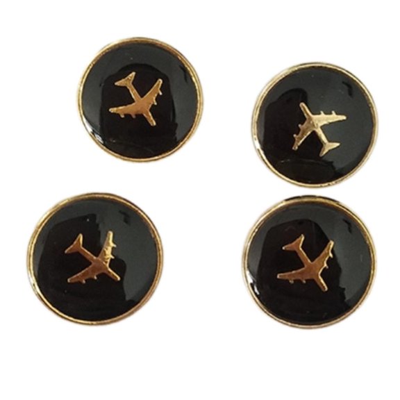 WINDLAND 4 Pcs Alloy Buttons Jackets Pants Buttons Sewing Buttons Uniform Buttons