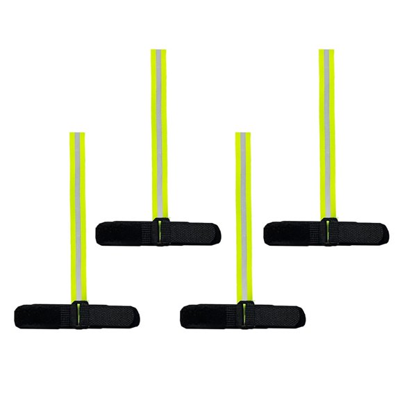 WINDLAND 4 Pcs Ski Glove Strap Reflective Sport Glove Safety Strap Adjustable Handcuff Glove Strap Ski Gloves Accessories