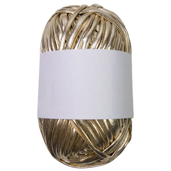 WINDLAND 43.74yd Metallic Tshirt Yarn Fabric Cloth Knitting Yarn for Handmade Bag Purse