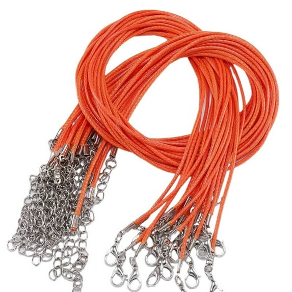 WINDLAND 45cm Braided Adjustable Leather Rope Wax Cord DIY Handmade Necklace Pendant Cord