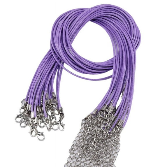 WINDLAND 45cm Braided Adjustable Leather Rope Wax Cord DIY Handmade Necklace Pendant Cord