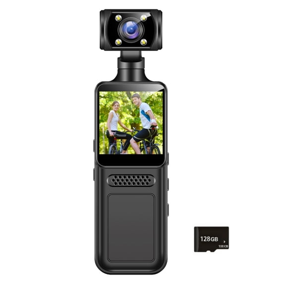WINDLAND 4K Handheld Pocket Camera Mini Portable 180 Degree Rotating Sports Camera