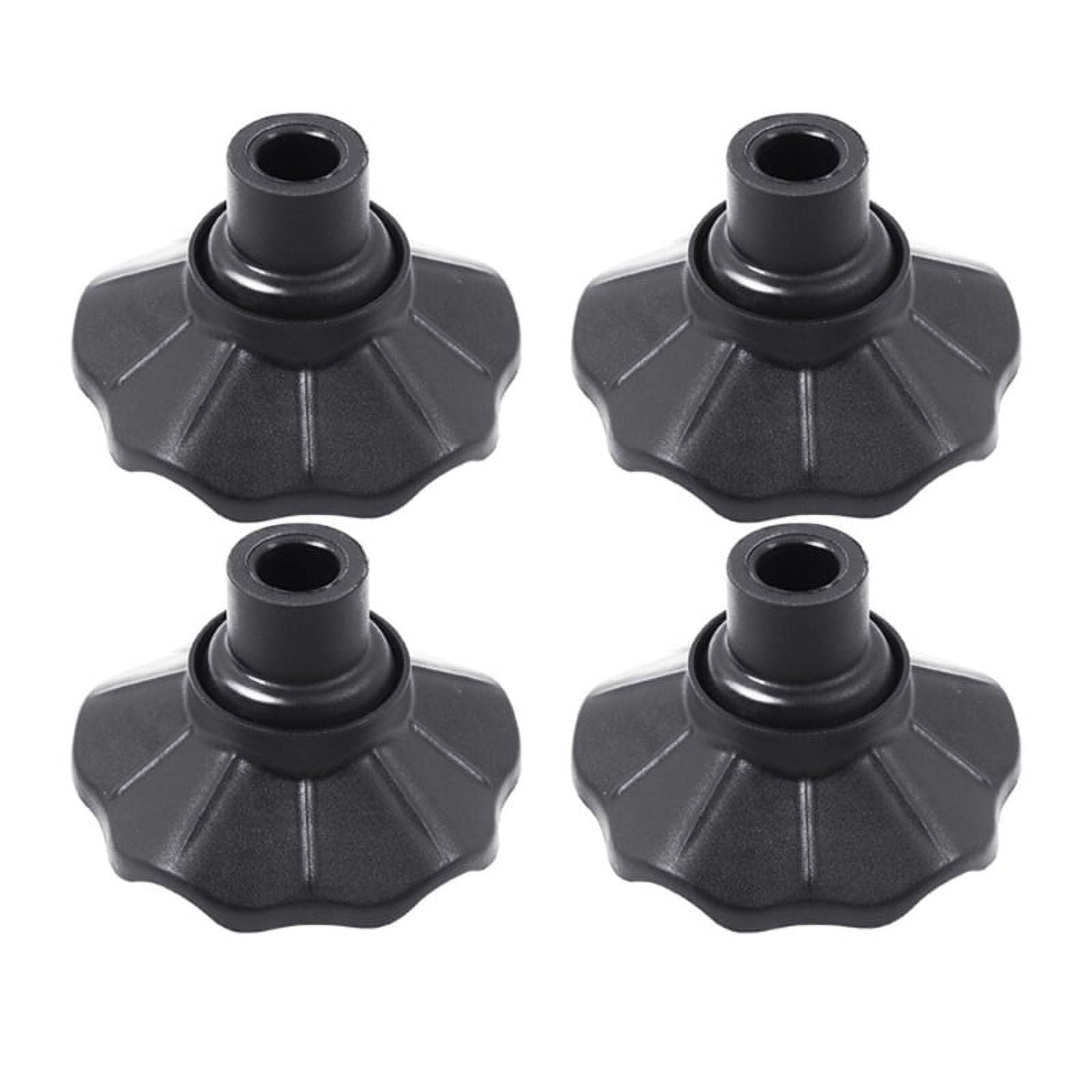 4-Pack Camping Chair Leg Protectors – Floor Savers For Outdoor Chairs, Tables & Stools (Black, 13-16mm Inner Diameter)