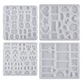 thumbnail image 1 of WINDLAND 4 Pcs Silicone Keychain Molds Diy Pendants Geometric Earrings Collection Molds, 1 of 13