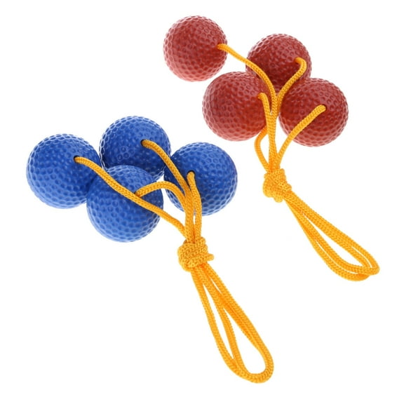 WINDLAND 4Pcs Ladders Toss Game Ball Golf Training Ball for Golf Toss Game 2 Blue 2 Redness