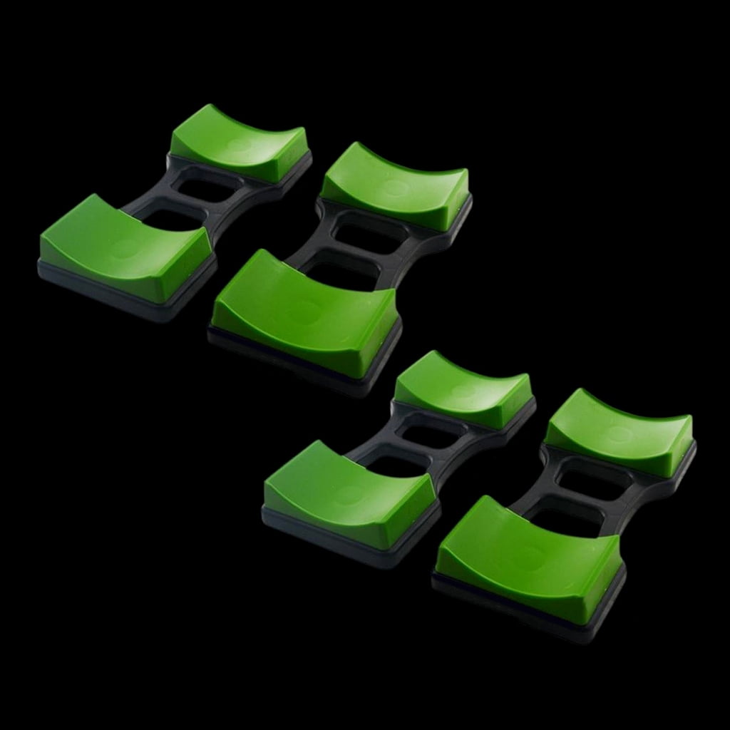 WINDLAND 4Pcs Small Dumbbells Rack Plastic Dumbbells Bracket Mat Display Stands Frame Floor Protections Holder Fitness Equipment