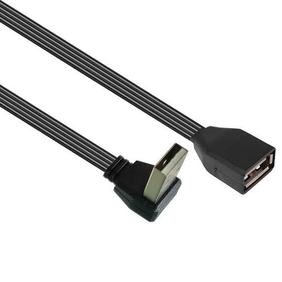 WINDLAND Right Angle/Straight Head USB 2.0 Male to Female Cable for Keyboards and Printer