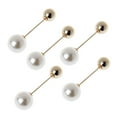 thumbnail image 1 of WINDLAND Fashion 5x Sweater Shawl Clips Scarf Enamel Pins Imitation Double Pearl Brooch Jewelry Decoration Gift for Adults, 1 of 14