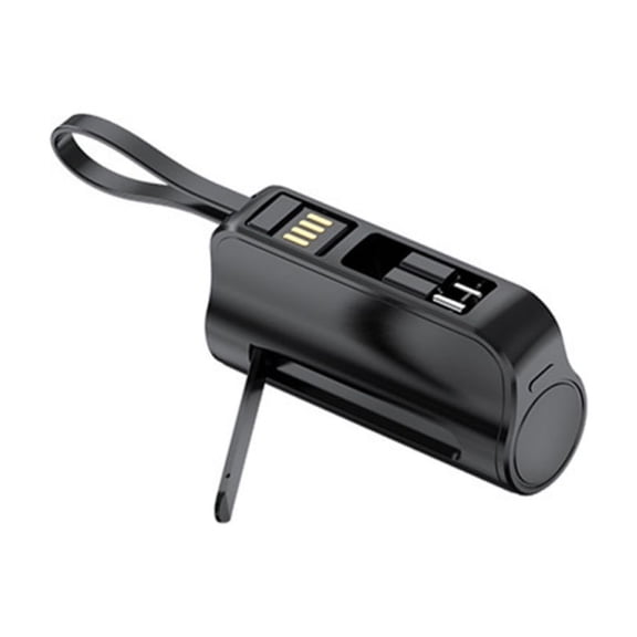 WINDLAND 5000mAh 10W Capsules Charger Power Banks with Concealed Stand and Attacheds Cable for Mobilitys