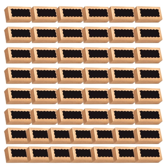WINDLAND 50pcs Cardboard Treat Boxes for Macarons Cupcake Contaoners Pastry Display Case