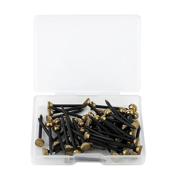 WINDLAND 50pcs Picture Frame Tacks Classical & Versatile Half-round Head Nails Durable
