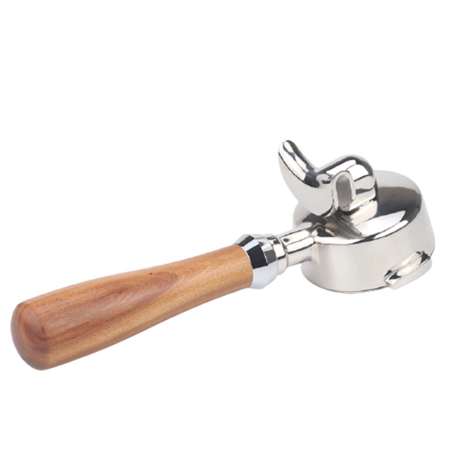 Porte-filtre Espresso Dalla Corte - Poignée Noyer, 2 Becs, Panier Double 14g