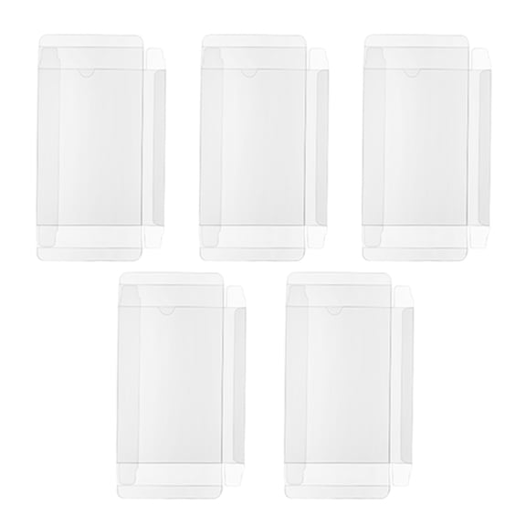 WINDLAND 5Pcs Game Cartridge Case Box Transparent Dust Cover Storage Box Game Card
