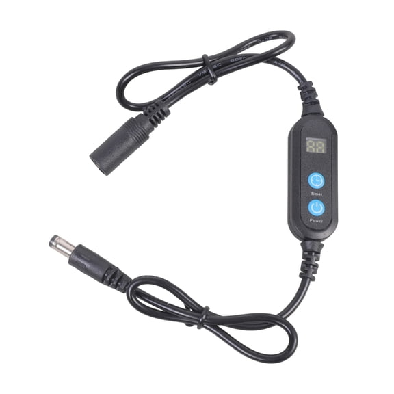 WINDLAND 5V 12V 24V 5.5x2.5mm Timing Power Cord With Digital Display 1-24 Hours Modifiable Timing For Admirers Pumps Aquariums