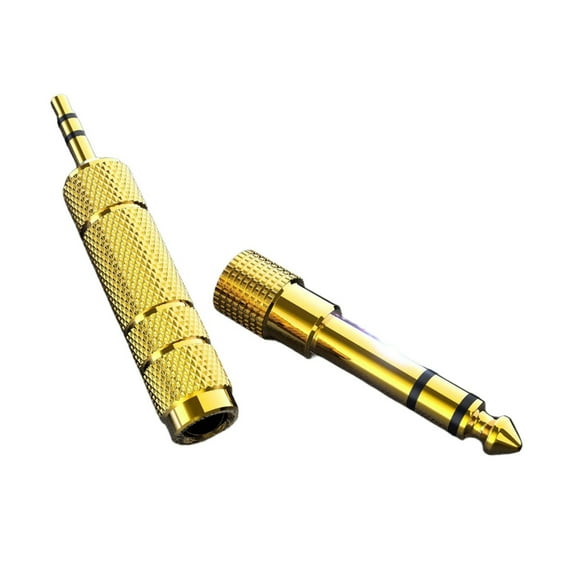 WINDLAND 6.5mm to 3.5mm Auditory Adapters Set Male Female Connection for Microphones and Electric Pianos