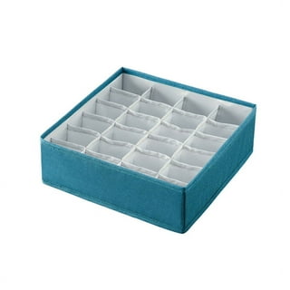 Underwear Storage Boxes Foldable Drawer Organizer 7 Grids Wardrobe Drawers  Divider Pants Clothes Storage Box Washable Fabric Boxes for Trousers Jeans  T-Shirt Bra Underwear Socks Ties Panties (Gray) 