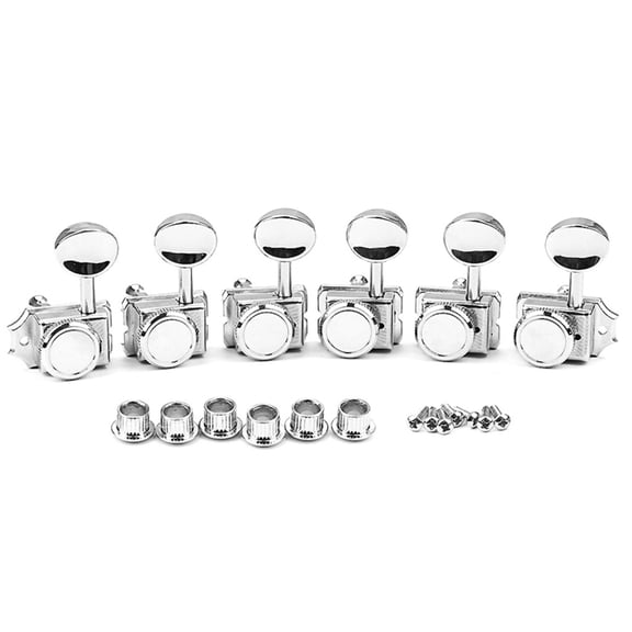 WINDLAND 6 inline Vintage Style Guitar Locking Tuners Lock String Tunings Key Pegs Machine Head Left Hand Guitar Tuners
