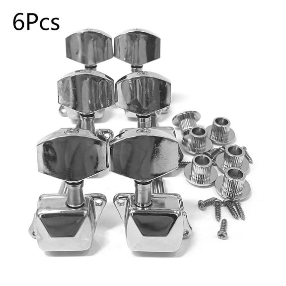 WINDLAND 6pcs/lot Guitar String Button Tuner Machine Heads Guitar String Tuning Pegs Semi-Closed for Acoustic Electric Guitars