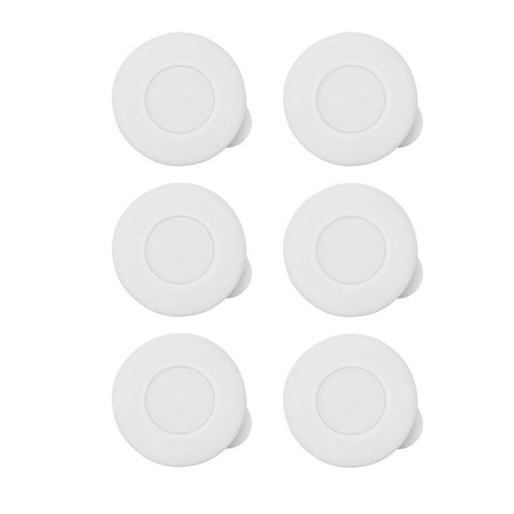 WINDLAND 6PCS Silicone Milk Bottle Replacement Caps Glass Bottle Sealing Lid for Leakproof Sealing and Freshness Preservation