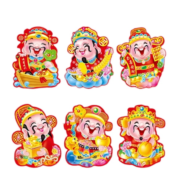 WINDLAND 6Pcs Chinese Luck Money Envelope Paper Money Pocket Redness Envelope for Birthday Christmas Chinese New Year Wedding