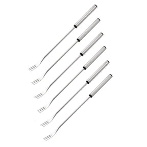 WINDLAND 6Pcs Modern Stainless Steel Small Fork Perfect for Home and Restaurant Use