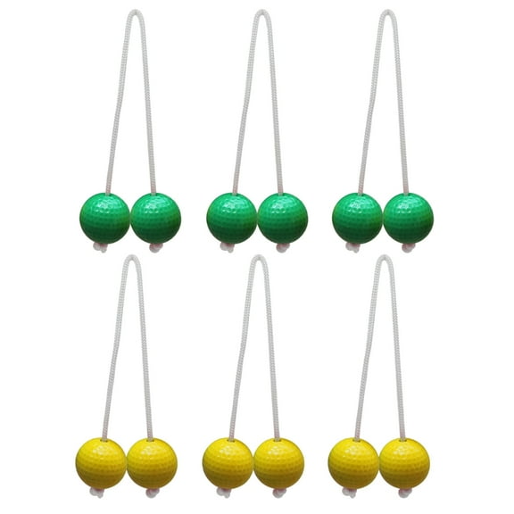 WINDLAND 6Pcs Outdoor Lawn Yard Golf Throwing Ball Replacement Ladders Toss Game Ball Hard Golf Training Ball for Backyard Game