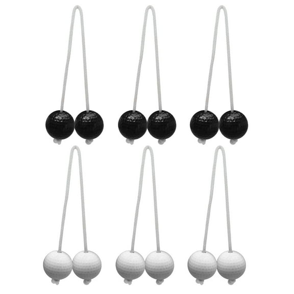 WINDLAND 6Pcs Outdoor Lawn Yard Golf Throwing Ball Replacement Ladders Toss Game Ball Hard Golf Training Ball for Backyard Game
