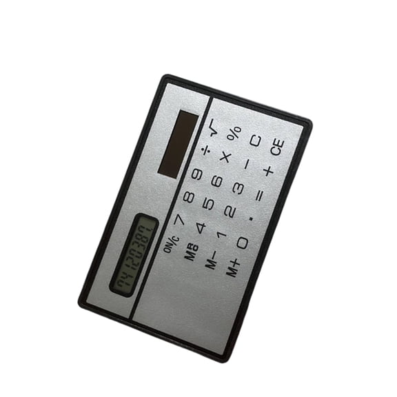 WINDLAND 8 Digit Pocket Calculator Solar Power Thin Design Perfect For Professionals