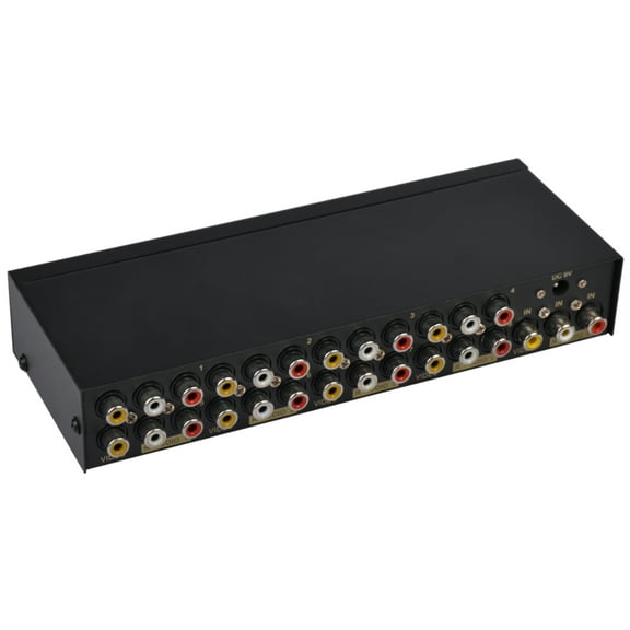 WINDLAND 8-way Composite RCA AV Splitter 1X8 Video 1 in 8 out Splitter Distributor for STB DVD HDTV