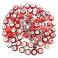 thumbnail image 1 of WINDLAND 80pcs Handmade Lampwork Glass European Beads Large Hole Charms Crafting 10mm, 1 of 19