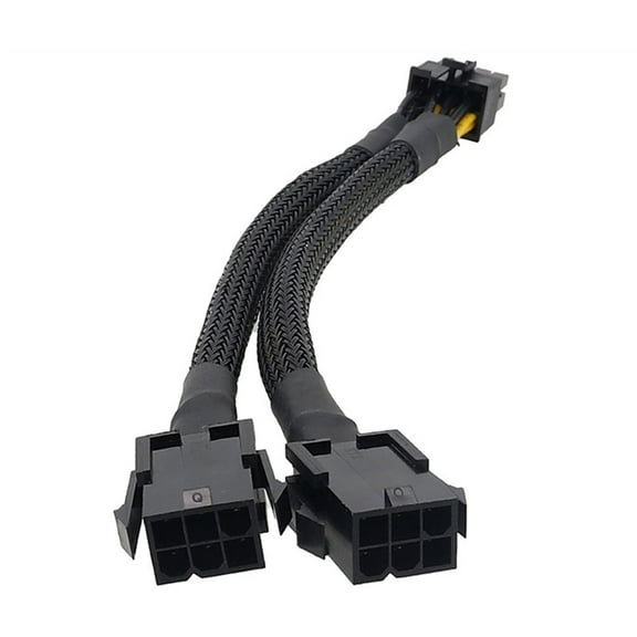 WINDLAND Double 6 Pin Female to 8 Pin Male Power Cable Upgrading PC Power Supplies Power