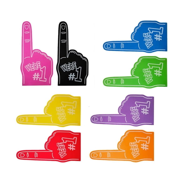 WINDLAND 8pcs EVA Foam Hand Gloves for Cheering Victory Gesture Comfortable Sports Event Cheering Foam Hand for Competitive Game