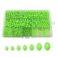 thumbnail image 1 of WINDLAND 900Pcs Luminous Fishing Beads Glow Oval Shape Float Beads Fishing Leader Rigs Saltwater Fishing Lures Accessories, 1 of 13
