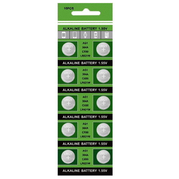 WINDLAND AG1/364/LR621 Reliability Button Coin Cell Batteries for Household Watch Use