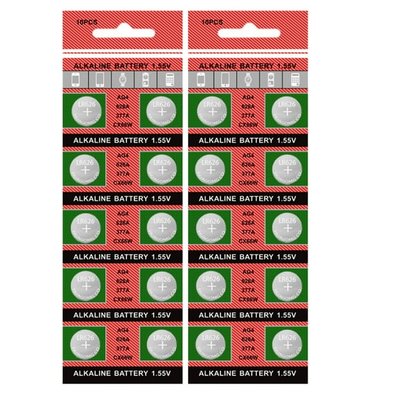 WINDLAND 20pcs/10Pcs AG4/377/LR626 Button Batteries Stable Voltages for Small Electronics