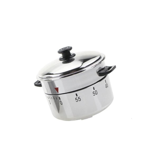 WINDLAND Accurate 60 Minutes Mechanical Timer with Pressure Cooker Shape Small Rotating Time Reminder Manager Tool for Kitchen