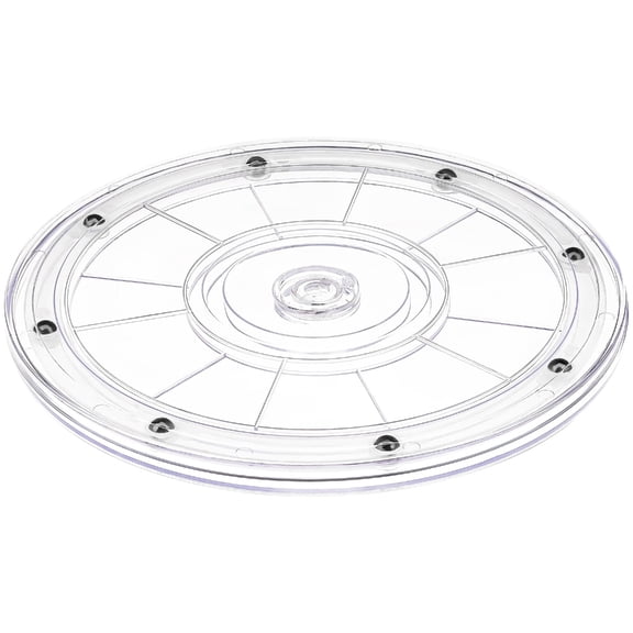 WINDLAND Acrylic Display Turntable 360 Degree Rotating Storage Tray Cake Decorating Stand