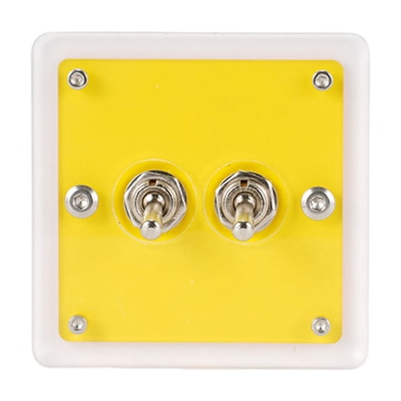 WINDLAND Acrylic Single/Double Control Toggles Switches Plate Scratch Resistant Light Switches Panel for Stylish Interior Decors