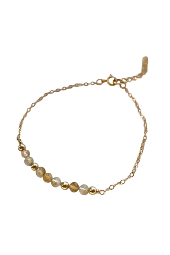 Adjustable Crystal Birthstone Bracelet 12 Gemstones For Each Month 3mm Faceted Natural Stone Bracelet Jewelry