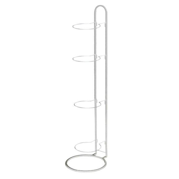 WINDLAND Adjustable Football Basketball Display Stand 4 Layer Metal Cube Rack for Organizing Sports Equipment Indoor and Outdoor