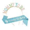 WINDLAND Adjustable Maternity Crowns and Sash Kit for Moms to Be Party