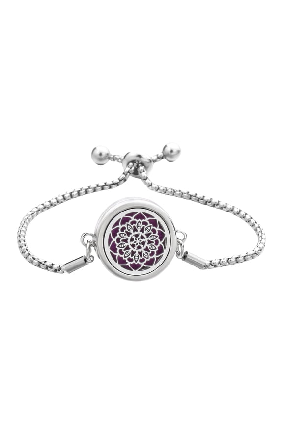 Stainless Steel Adjustable Bracelet Essential Oil Diffuser Pendant Handchain Stylish Wristchain Fashion Jewelry Gift