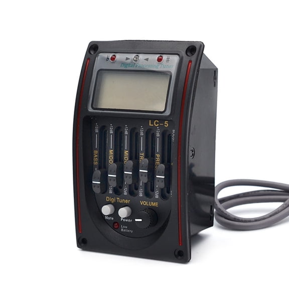 WINDLAND Advanced 5 Band EQ Preamp Acoustic Guitar Pickup Easy Installation Guitar Pickup